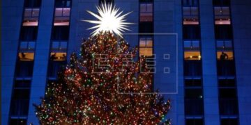 Anuncian encendido del árbol de Navidad del Rockefeller Center