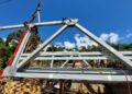 Cuerpo de Ingenieros avanza en instalación de puente tipo “Warren” en Tamahú, Alta Verapaz