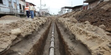 Avanza construcción de alcantarillado sanitario en Esquipulas