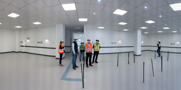 Hospital Regional de Chimaltenango presenta 99 % de avance total en obra gris