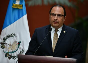 Conferencia de prensa del ministro de Relaciones Exteriores, Mario Búcaro.