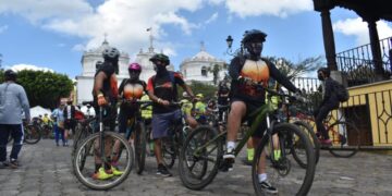 Recorrido de validación de la Bici Ruta 502 en Sacatepéquez en 2021.