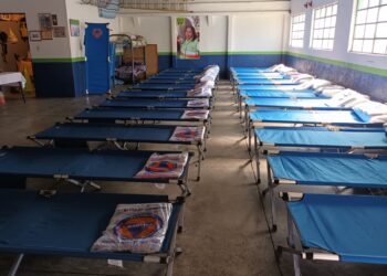 Albergue del barrio El Gallito está listo para la recepción de guatemaltecos. /Foto: Conred