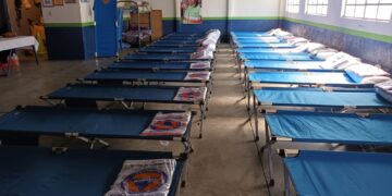 Albergue del barrio El Gallito está listo para la recepción de guatemaltecos. /Foto: Conred