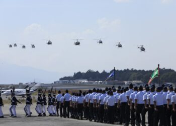 Realizan acto conmemorativo por 101 aniversario de la Fuerza Aérea Guatemalteca