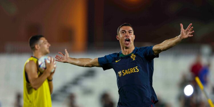 Fernando Santos y Cristiano Ronaldo