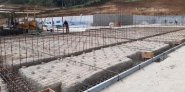 Avanza construcción de la Escuela Bicentenario de Petén