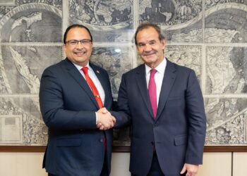 Canciller se reúne con el secretario general Iberoamericano