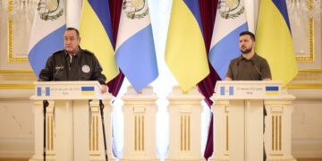 Declaración conjunta entre los presidente de Guatemala y Ucrania.