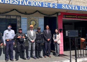 Supervisan avances del proyecto Policía Comunitaria Fase II