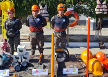 Soldados se instruyen para combatir incendios forestales en Huehuetenango