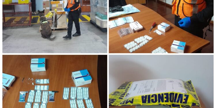 Localizan droga en bodega del Aeropuerto La Aurora