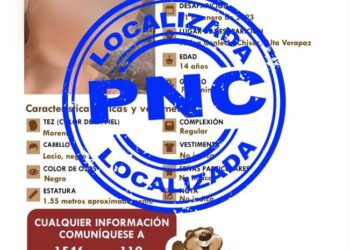 PNC localiza a dos menores con Alerta Alba Kenneth en las Verapaces