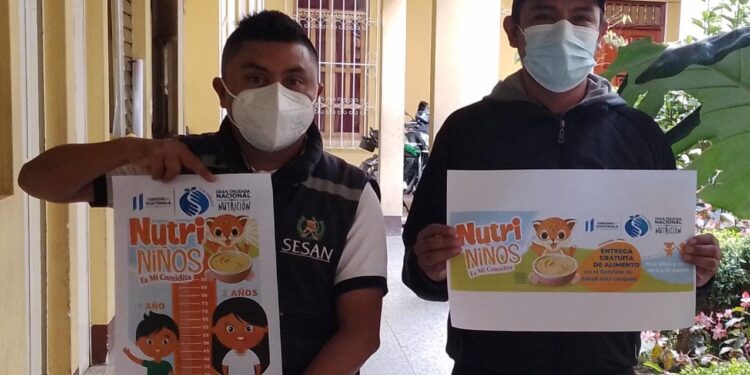 Promocionan NutriNiños como parte de las acciones de seguridad alimentaria. /Foto: SESAN