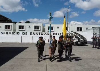 Curso "Enfermero Militar en Filas" dio inicio con un acto protocolario. /Foto: Ejército de Guatemala