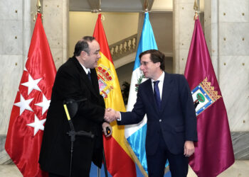 Mandatario se reunió con el alcalde de Madrid. /Foto: Cortesía