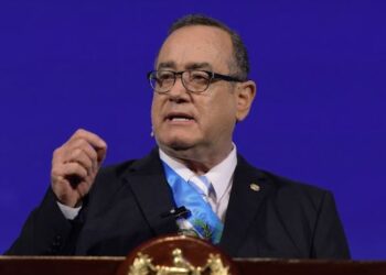 Presidente Giammattei participa en la Fitur en España. /Foto: Archivo SCSP