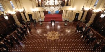 Gobierno de Guatemala reunió al cuerpo diplomático para el saludo de año nuevo. /Foto: Gilber García y Dickéns Zamora