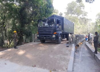 Habilitan paso sobre el río Chitá en Mazatenango, Suchitepéquez