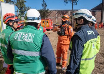 Se realizó un macrosimulacro en la ciudad de Guatemala.