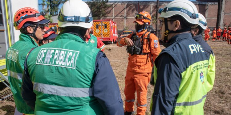 Se realizó un macrosimulacro en la ciudad de Guatemala.
