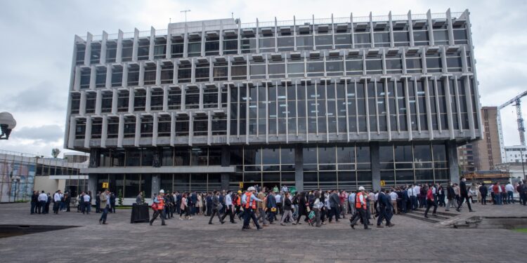 Se realizó un macrosimulacro en la ciudad de Guatemala.
