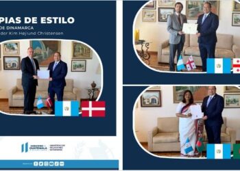 Tres embajadores presentan copias de estilo a canciller guatemalteco.