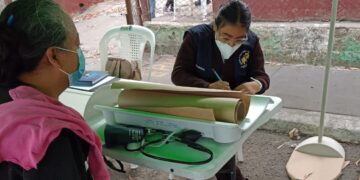 Vecinos de la Colonia Paraíso 2 recibieron atención médica. /Foto: MSPAS