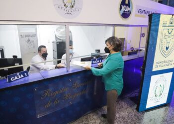 Ventanilla especial del registro nacional de la propiedad.