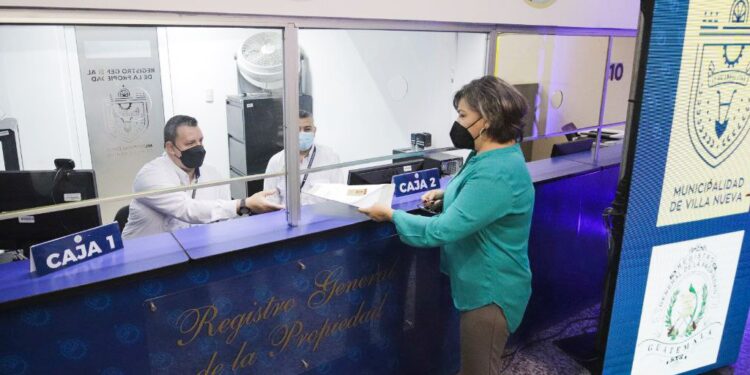 Ventanilla especial del registro nacional de la propiedad.