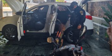 Agente canino Aman localiza droga en San Marcos.