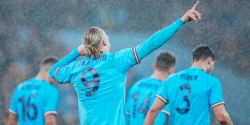 Erling Haaland mete al Manchester City a las semifinales de la FA Cup