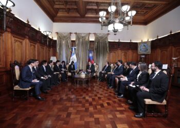 Mandatarios de Guatemala y de República de China (Taiwán) sostienen reunión bilateral