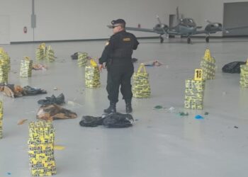 Más de 800 paquetes de cocaína trasladaba aeronave localizada en Petén