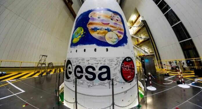 Sonda Juice lista para su lanzamiento hacia Júpiter en una semana