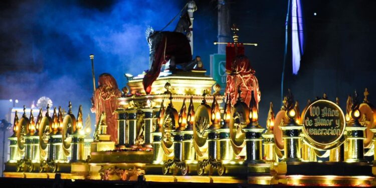 Jesús de las Tres Caídas recorre “Palin”, Totonicapán