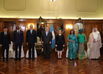 Presidente recibe cartas credenciales de seis nuevos embajadores