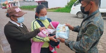 Ejército apoya en las acciones de seguridad alimentaria. /Foto: SESAN