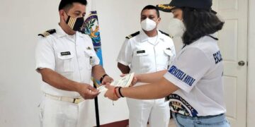 Primera promoción de marinos mercantes se graduaron en 2021. /Foto: Ejército de Guatemala