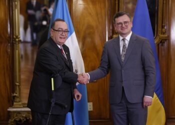 Canciller de Ucrania destacó la amistad que existe con Guatemala.