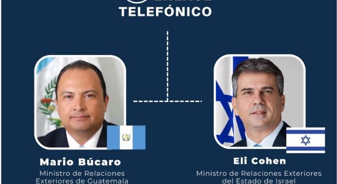 Cancilleres de Guatemala e Israel.