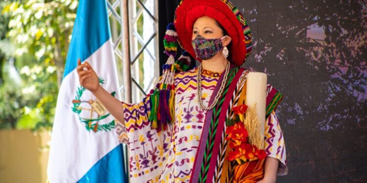 Uno de los trajes típicos de Guatemala