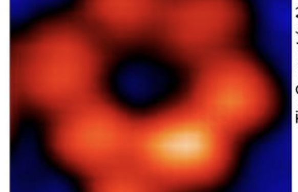 Primera radiografía de un átomo.