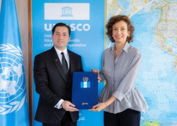 Guatemala presenta cartas credenciales ante la Unesco. /Foto: Minex