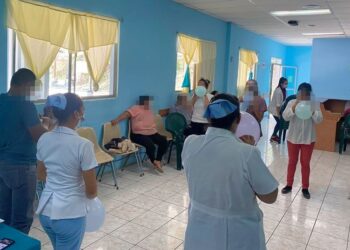 Talleres sobre salud mental en Hospital de San Benito Petén. /Foto: MSPAS