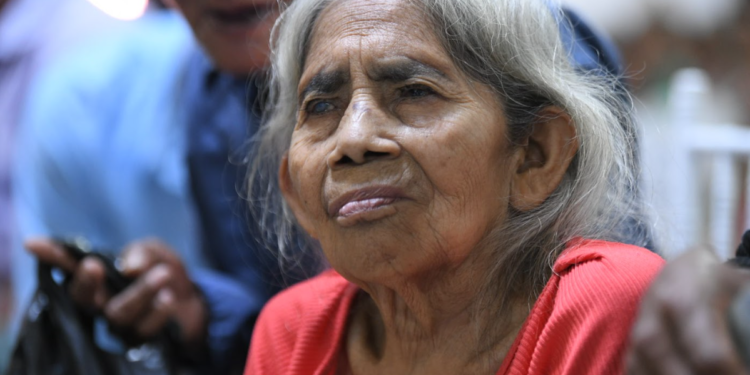 Doña Nicolasa Pol, beneficiaria del PAM en Suchitepéquez.