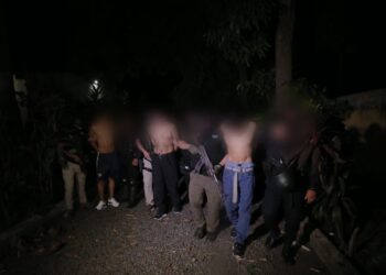 Captura de cinco presuntos mareros de El Salvador.