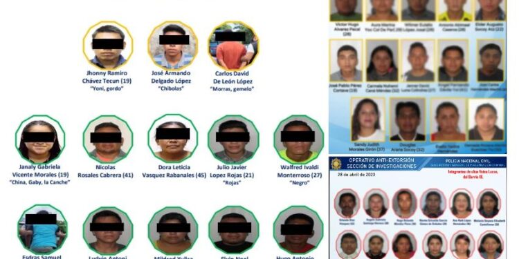342 pandilleros capturados, impactando a 28 clicas en Guatemala.