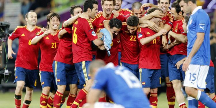 Once años de la histórica exhibición de España sobre Italia en la final de Kiev