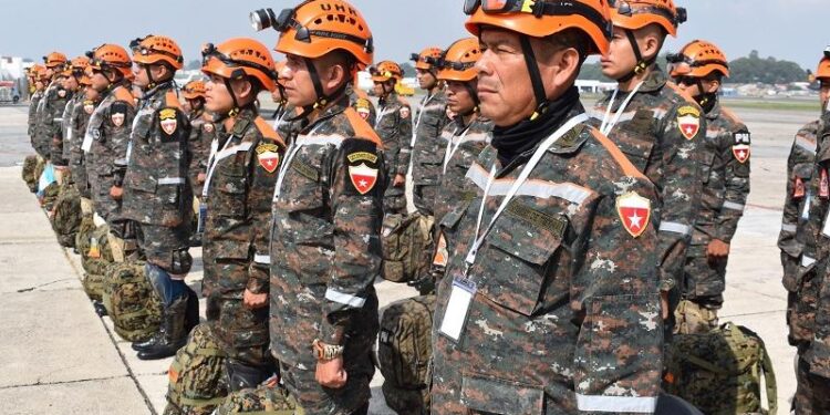 Batallón del Ejército participa en simulacro de atención de desastres
